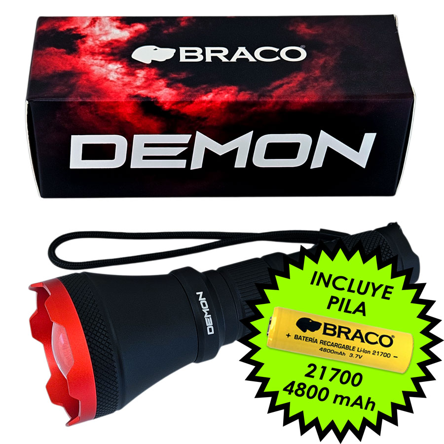 Demon-Oferta-con-Pila Linterna Braco Demon c/PILA 21700 - Imagen 1