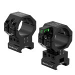 Monturas WH Ajustables 120MOA c/Nivel Negro 20mm