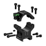 Monturas WH Ajustables 120MOA c/Nivel Negro 20mm - Imagen 4